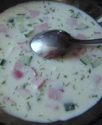 Окрошка на минералке