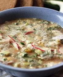 Окрошка на минеральной воде