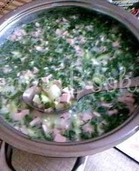 Окрошка на сыворотке