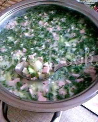 Окрошка на сыворотке