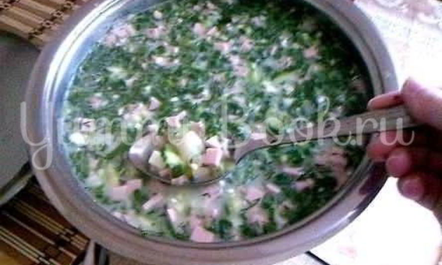 Рецепт окрошки на сыворотке