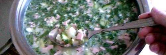 окрошка на сыворотке