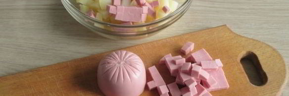 окрошка на воде с майонезом и уксусом