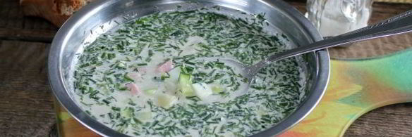 окрошка на воде с майонезом и уксусом