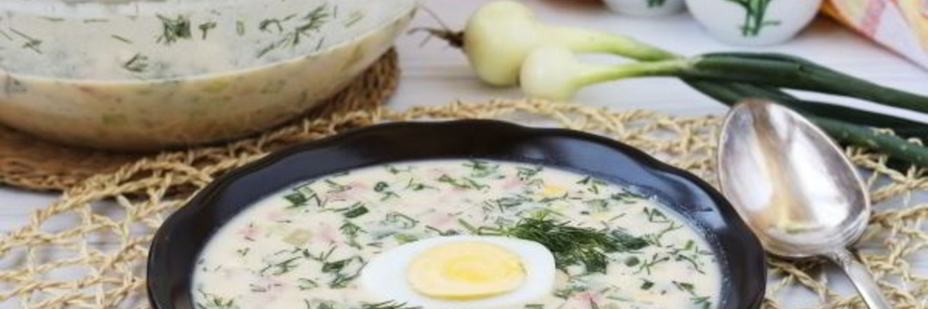 Окрошка с горчицей