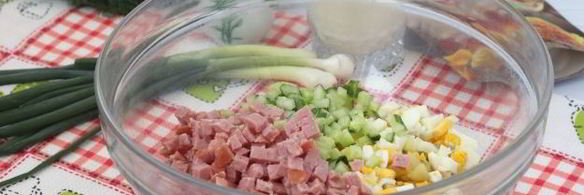 окрошка с горчицей