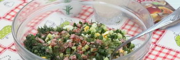 окрошка с горчицей