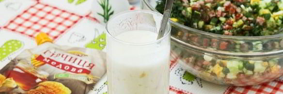 окрошка с горчицей