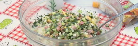 окрошка с горчицей