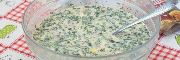 окрошка с горчицей