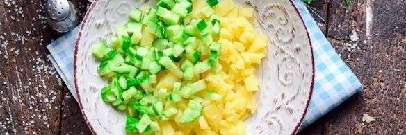 окрошка с колбасой на воде