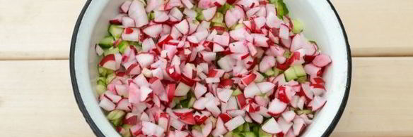 окрошка с крабовыми палочками