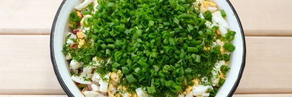 окрошка с крабовыми палочками