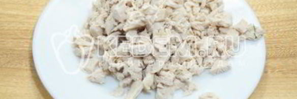 окрошка с курицей на квасе