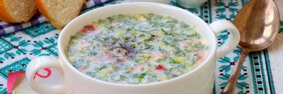 окрошка с помидорами на сыворотке