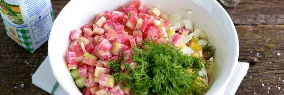 окрошка с редькой