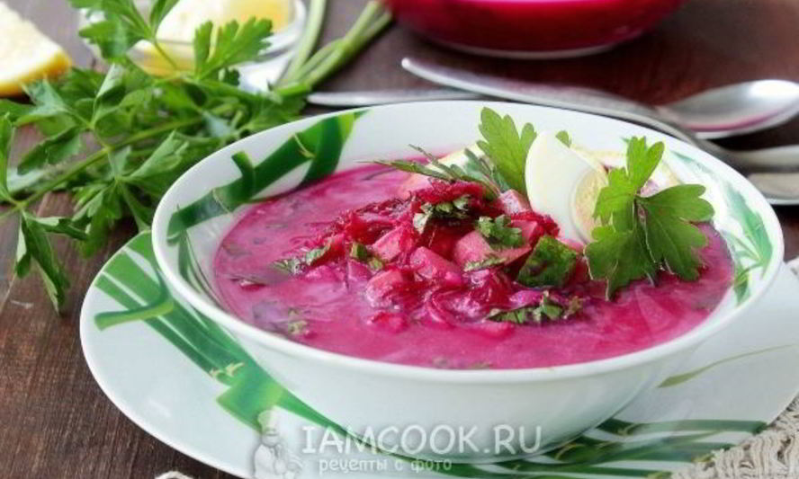 Рецепт окрошки со свеклой