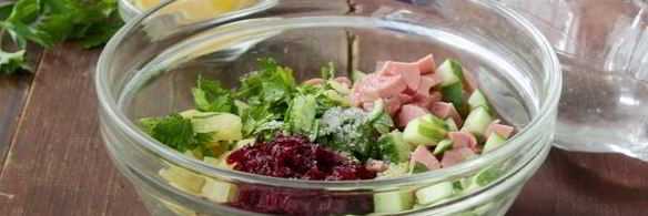 окрошка со свеклой