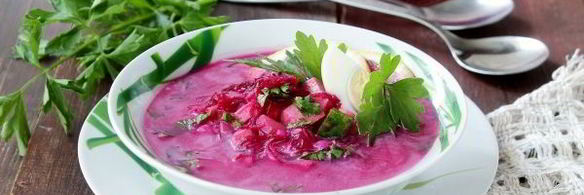 окрошка со свеклой