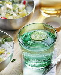 Окрошка вегетарианская на кефире