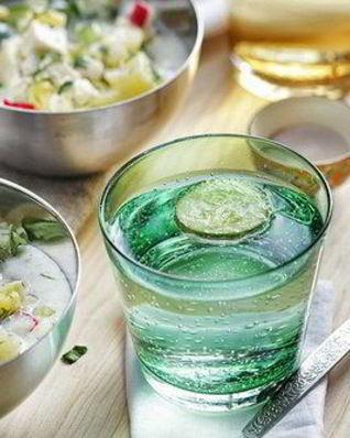 Окрошка вегетарианская на кефире