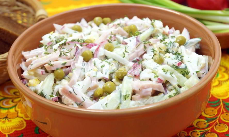 Рецепт салата окрошка