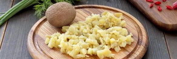 вегетарианская окрошка на кефире и минералке