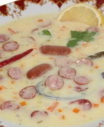 Острый испанский суп с колбасками