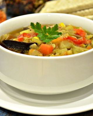 Густой овощной суп