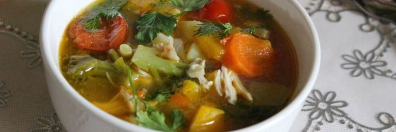 Куриный суп с овощами