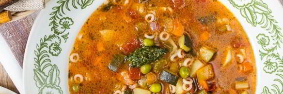 минестроне с песто