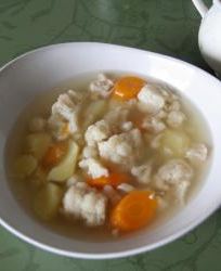 Овощной суп с цветной капустой