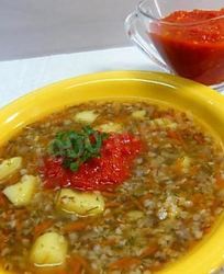 Постный суп с гречкой без мяса