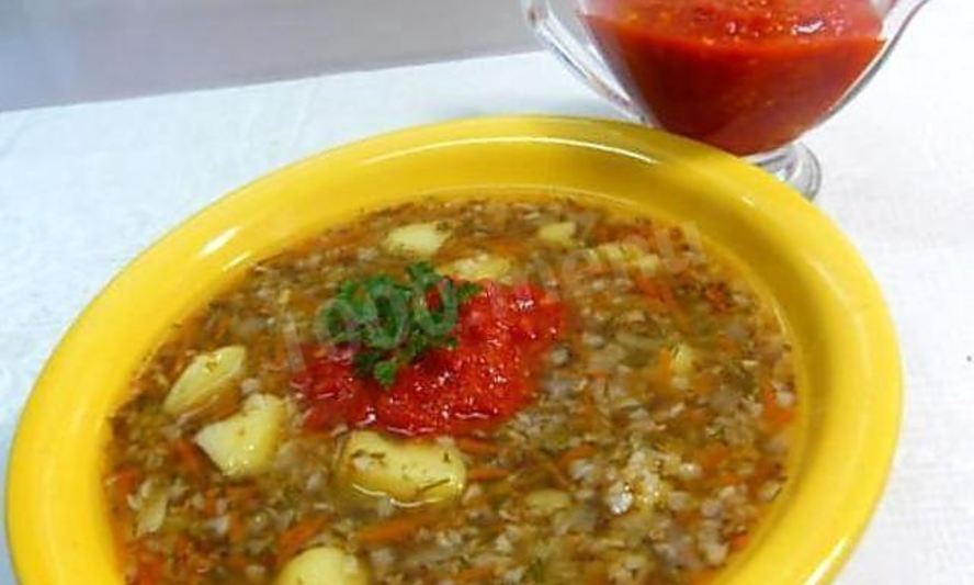 Рецепт постного супа с гречкой без мяса