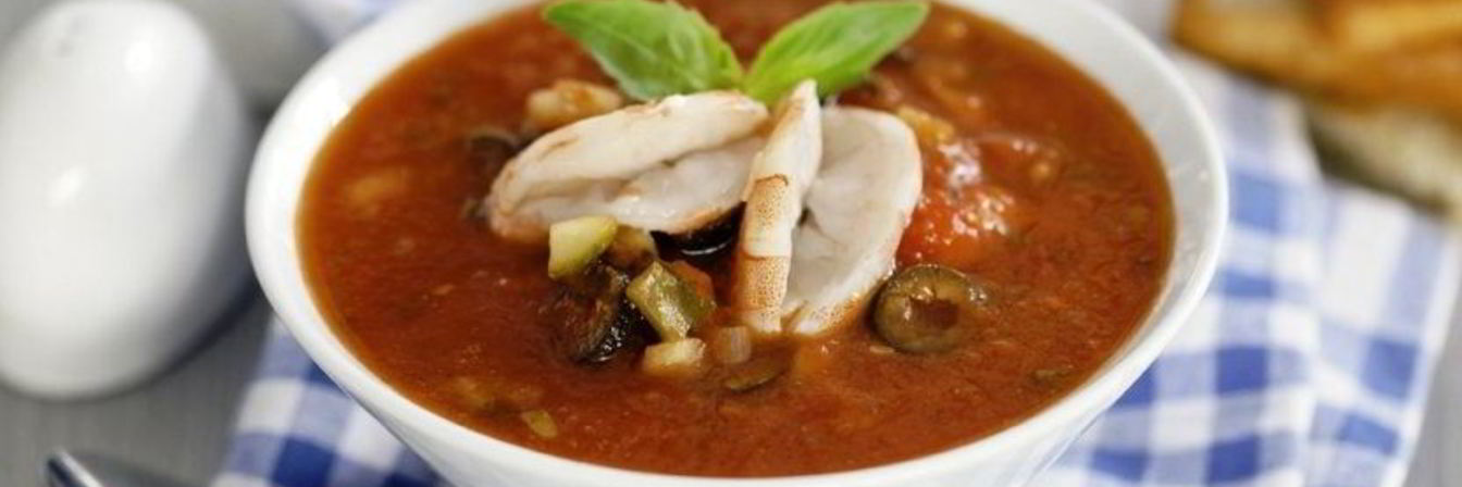 Простой суп из морепродуктов в мультиварке