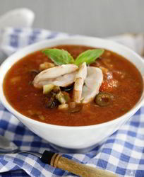 Простой суп из морепродуктов в мультиварке