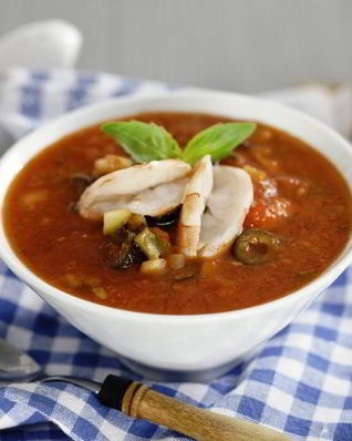 Простой суп из морепродуктов в мультиварке