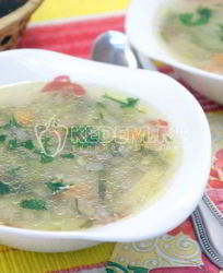 Рассольник с маринованными огурцами