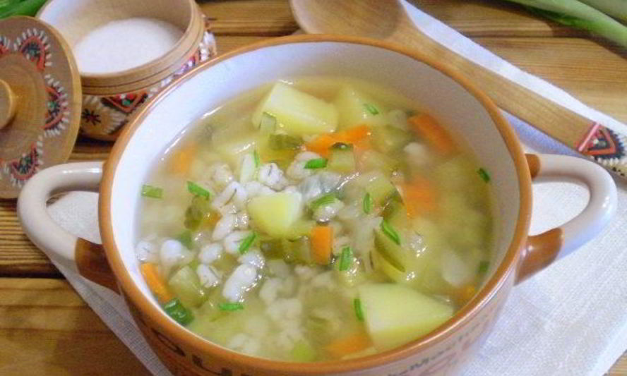 Рецепт рассольника с перловкой