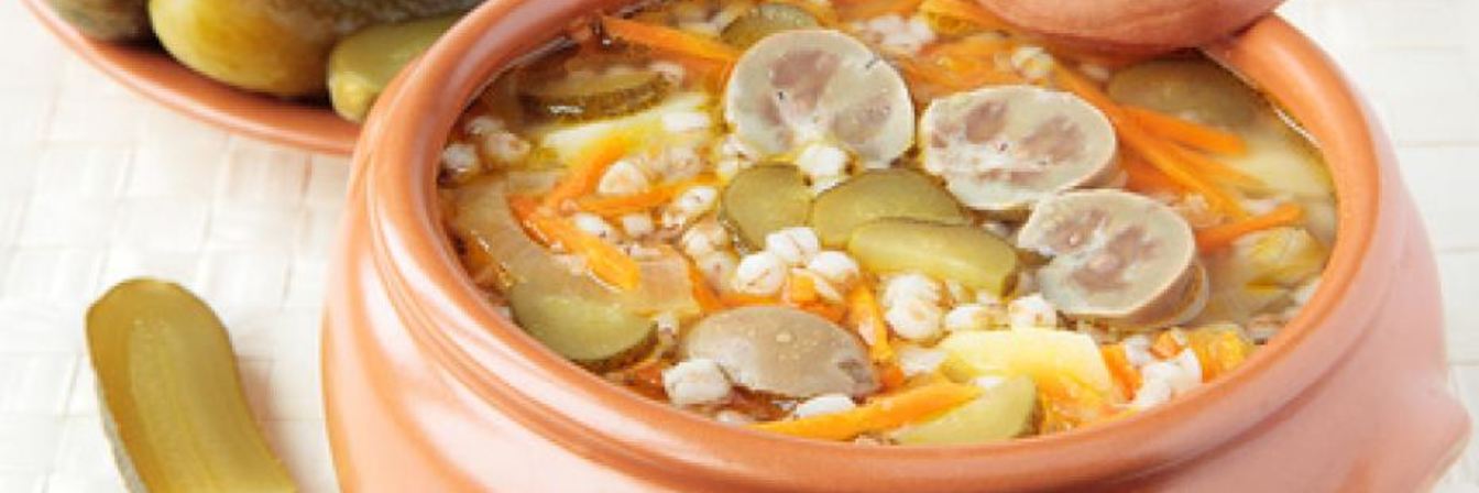 Рассольник с почками