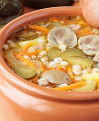 Рассольник с почками