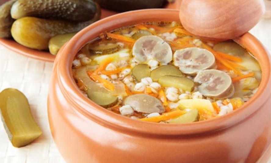 Рецепт рассольника с почками