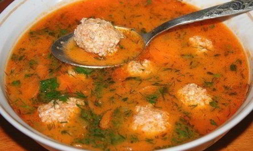 Рецепт рассольника с рисом и куриными фрикадельками