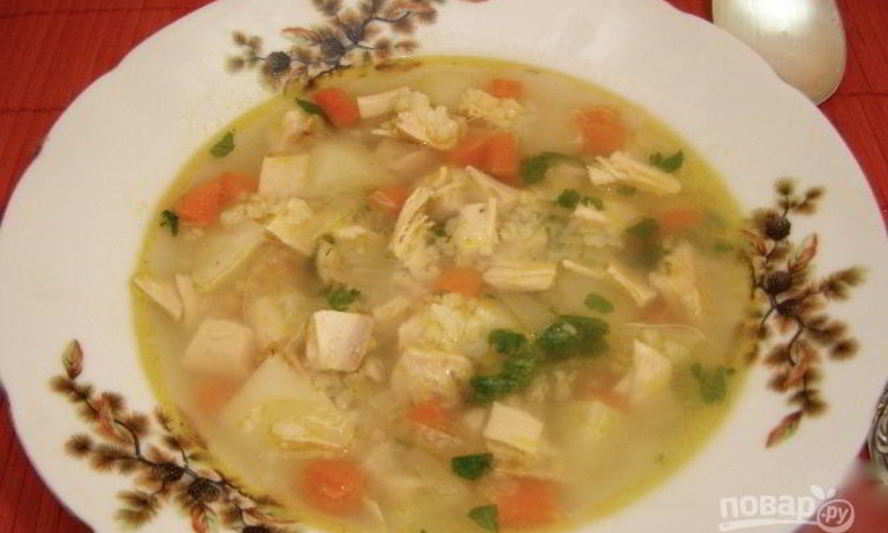 Рецепт рисового супа с курицей