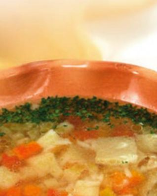 Рисовый суп с овощами