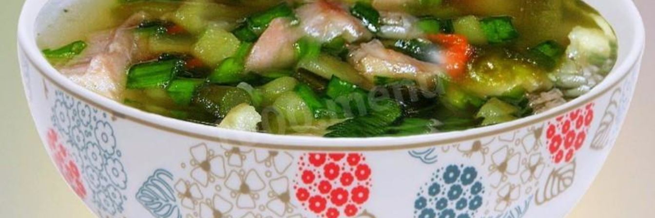 Рыбный суп из свежих карпов с овощами