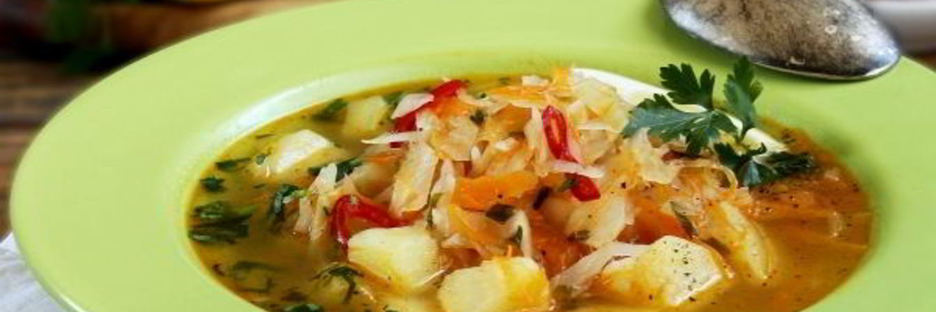 Постные щи из свежей капусты