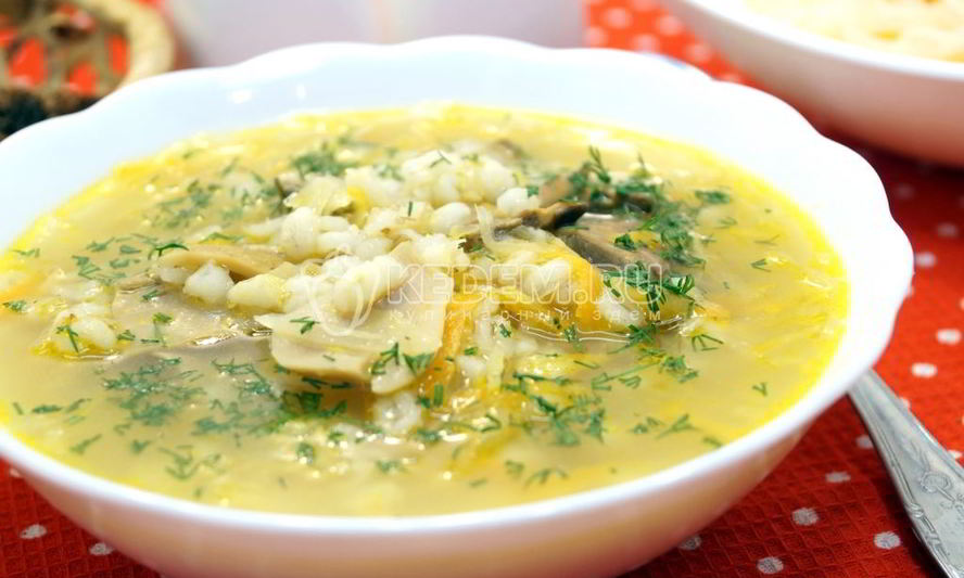 Рецепт щей грибных с перловкой