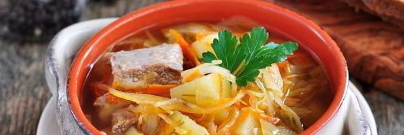 щи из квашеной капусты с говядиной