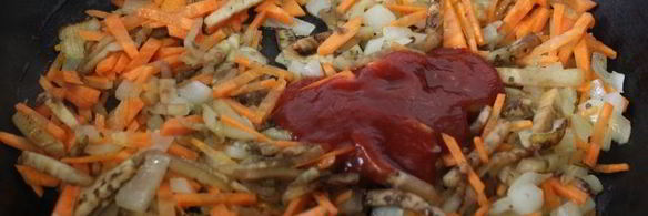 щи из свежей капусты с баклажанами